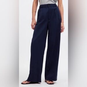 Madewell Harlow Wide-Leg Pant in Deep Indigo